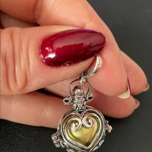 Small Heart Silver harmony ball pendent. Perfect for expectant mothers ❤️